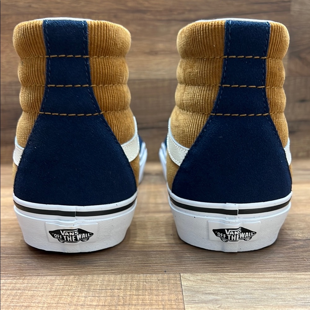 Vans Blue and Brown High-Top Sneakers - Picture 5 of 8